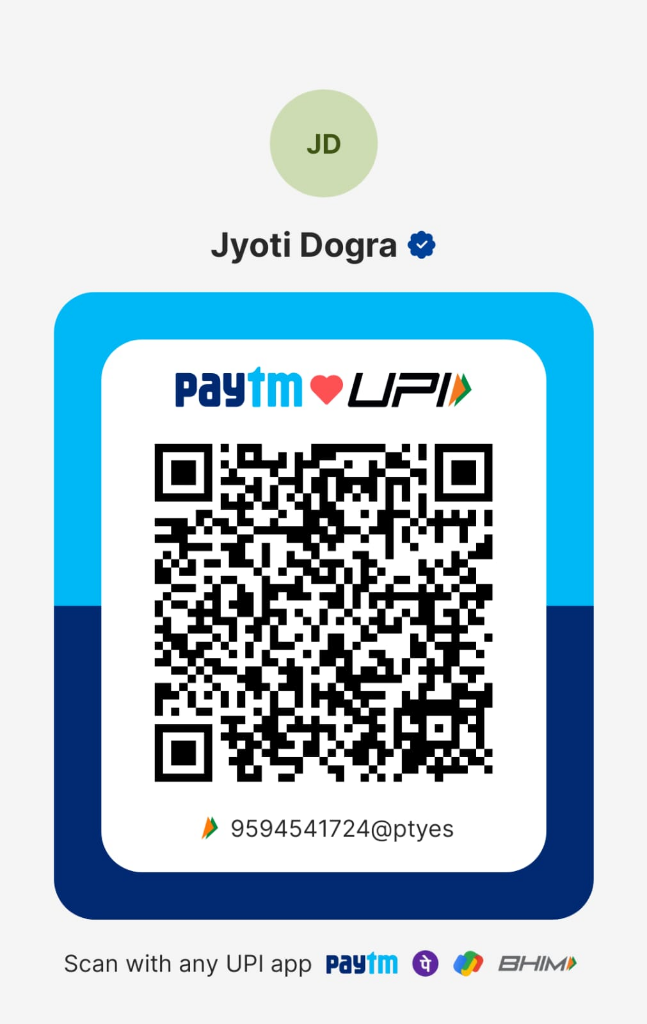 Sai Holiday UPI QR Code — Scan to Pay — Jyoti Dogra